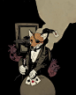 #Hellboy# 地狱小子（地狱男爵）的一些彩色插图 by Mike Mignola ​​​​