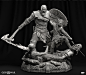 G.O.W Collector's Edition, Igor Catto : Sculpture Kratos and Atreus - Igor Catto and Raf Grassetti<br/>Sculpture Base and  Hell Walkers  - Glauco Longhi