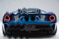 Ford GT (2016)，福特GT，蓝色， 工业设计，产品设计，普象网