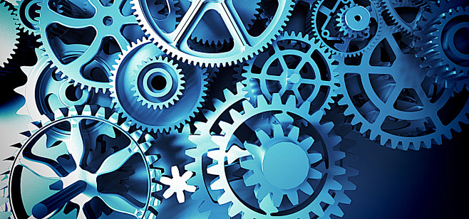 机械齿轮科技金色科幻海报banner科技感科技风高科技商务图库png图片