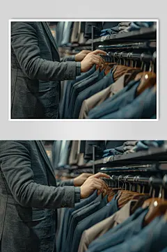 AI数字艺术西装定制西服店摄影图-众图网