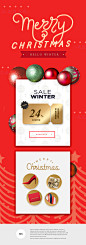 圣诞彩球 鞋子包包 领带礼盒 优惠促销 促销活动网页设计PSD tiw251f7408