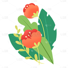 花瓣素材采集到贴纸元素