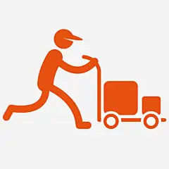 货物运输车辆矢量图免抠素材_新图网 https://ixintu.com 人物 仓管 小推车 工人 推车 货运 矢量图
