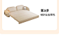 北欧沙发床两用科技布可折叠单双人坐卧储物推拉奶油风客厅小户型-淘宝网