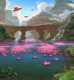 自由风_2406采集到Q版场景