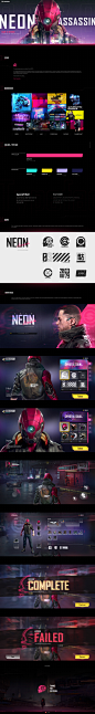 《Neon Assassin 2079》 -Game UI exercise on Behance