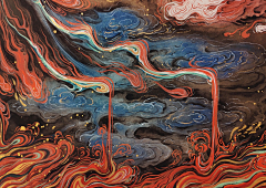 笨熊水彩采集到中国风画