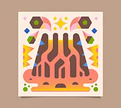 #灵感的诞生# 一组配色好看的扁平风插画设计
design by：Enisaurus ​​​​