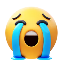 大声哭泣的表情符号 PNG、SVG