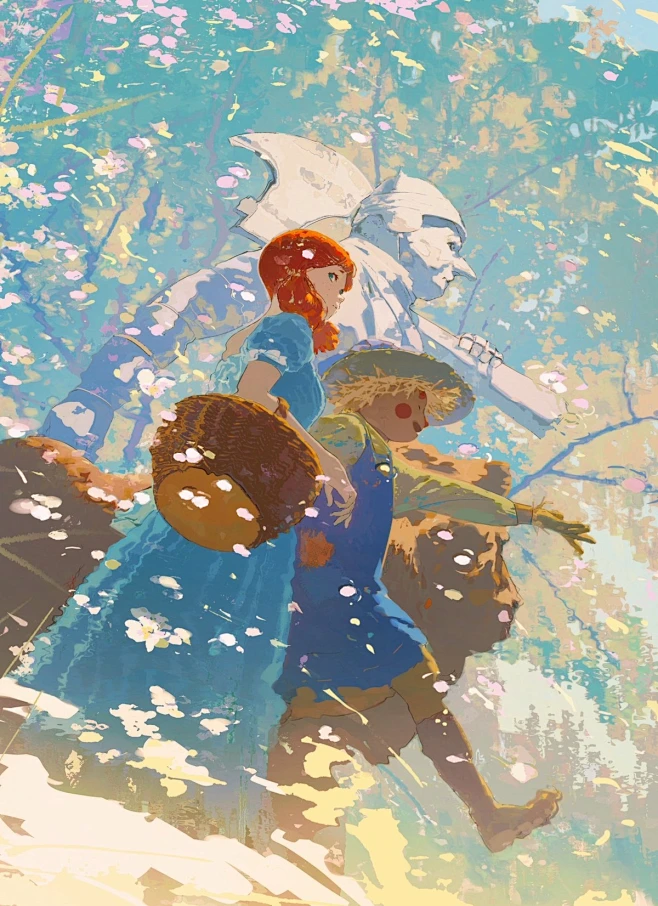 绿野仙踪_丁丁框__插画师作品_涂鸦王国gracg.com-花瓣网