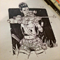 一组速写本上的绘画 ​~作者：插画师 Hicham Habchi （转） ​​​​