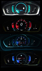 2013 Volvo V40 Performance instrument cluster. If you like UX, design, or design thinking, check out theuxblog.com