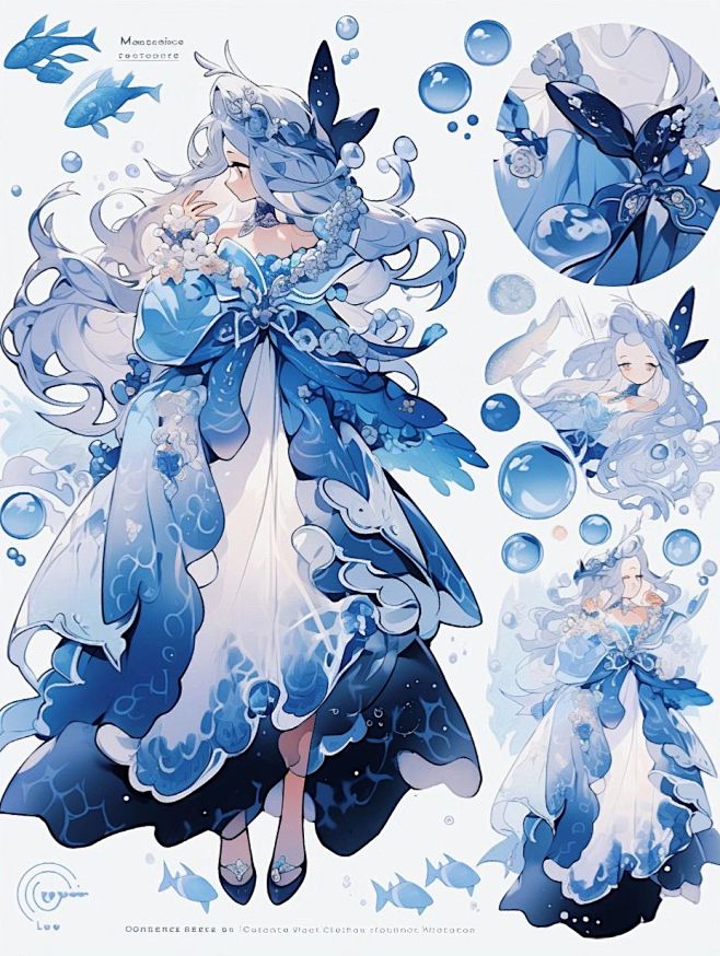 角色设计：潮汐星灵:觅斯蒂
采集@别致的...