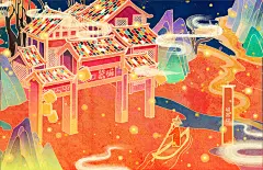《匠父美蛙鱼》重庆火锅插画商业插画CAA陈思佚  原创作品   (Z-2