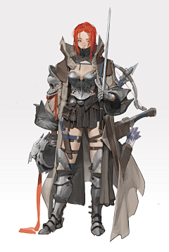 岁暮未晚采集到插画-非古风女