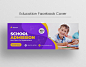 Kids Education Facebook Cover Template