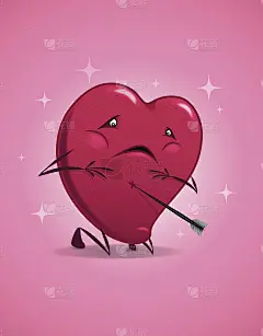 情人节受伤的心。