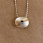 Silver Heart Necklace Heart Pendant Small Heart Charm by artemer