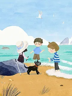审美提升|插画师分享46|温柔治愈的童趣插画