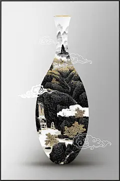 新中式装饰画(高清喷绘，晶瓷画)