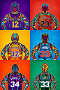 NBA Legends on Behance