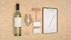 葡萄酒或侍酒师品牌模板