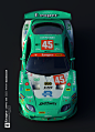 Toyota "LEAPER" Supra JGTC : Inspired by JGTC (Japan Grand Touring Championship) race cars. Designed the livery and all the brand logos. Textured in Substance Painter