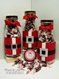 Santa bottles with candy. Cute gift idea. secret santa