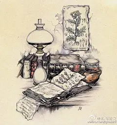 分享一组已故荷兰著名画家Anton Pieck 作品赏析，他的作品主要包括油画、水粉、蚀刻、版画、石印、旅行写生和插图。他主要为当时的剧院，书籍和广告创作插画。他的作品大部分作品已绝版。。#求是爱设计#
