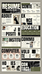 Digital CV/Resume Presentation Template for Adobe InDesign