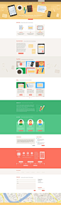 Immagine - Illustrated One Page PSD Template
