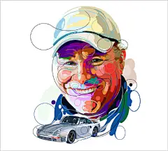 Martin Sati独特的炫酷肖像插画作品欣赏
版权归版权人所有 ​