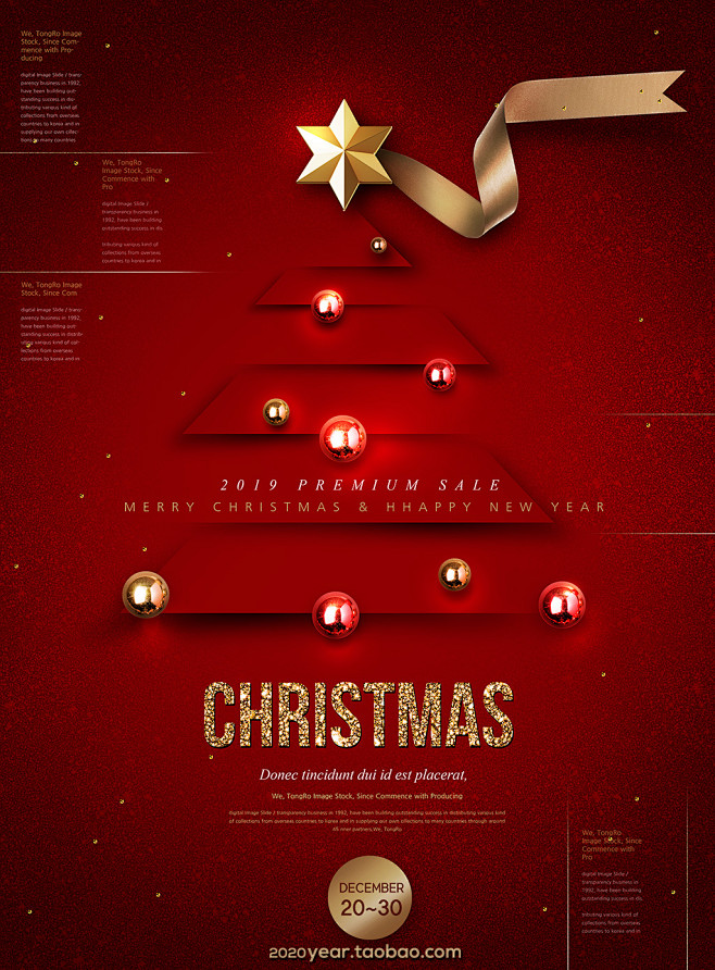 创意圣诞节海报_PSD：(1024×13...