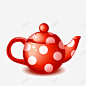 卡通红色茶壶高清素材 卡通水壶 卡通茶具 喜庆 红色茶具 背景装饰 元素 免抠png 设计图片 免费下载 页面网页 平面电商 创意素材