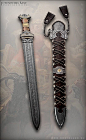 André Andersson Custom Damascus Knives - Knives, Daggers, Swords and Artknives from Sweden