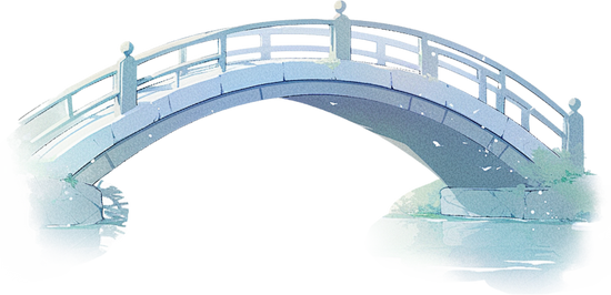 水墨古风建筑-桥