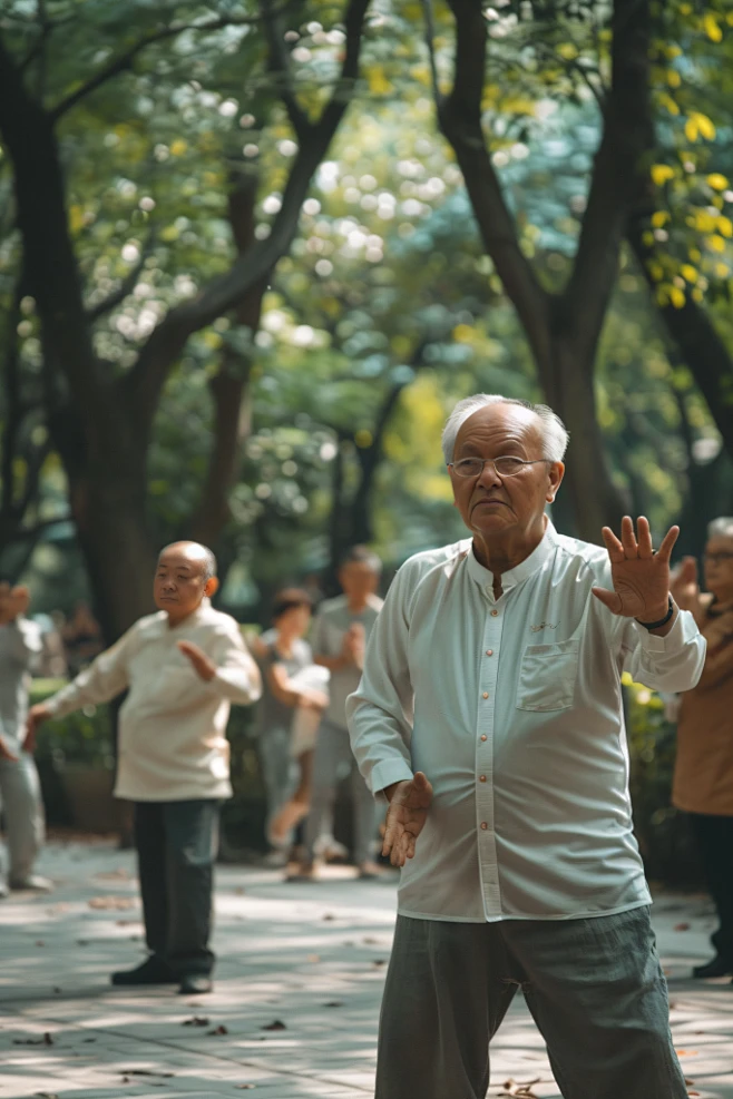 晨练健身老人活动场所-花瓣网