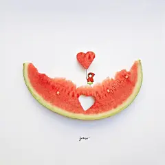 小清新的趣味插画~夏天的味道 ​​​​
