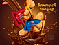 多口味 巧克力夹心饼干 最新产品 单片小包装 美食海报设计AI 平面设计 海报