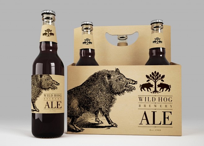 wildhog野猪啤酒店品牌和包装设计设计圈展示设计时代网poweredby