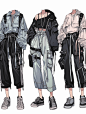 “grunge风系列”！服装设计灵感图