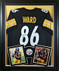 Hines Ward Framed Jersey Signed JSA COA Autographed Pittsburgh Steelers: 