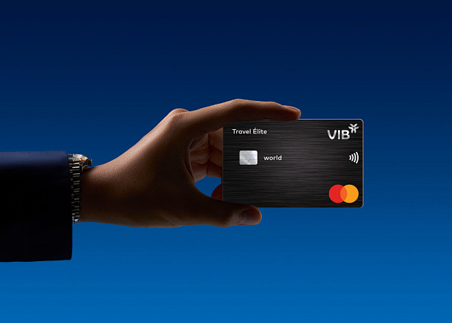 VIB minh mi goi key visual Advertising Fashion blue credit card phone ...