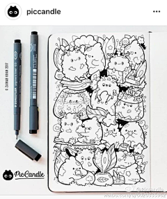 想学画画的泉麓儿采集到黑白