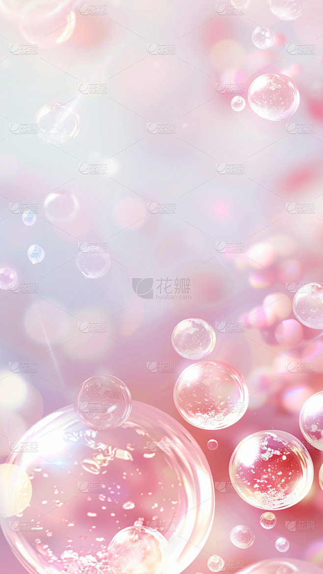 特效通用梦幻感气泡特写背景场景图片素材