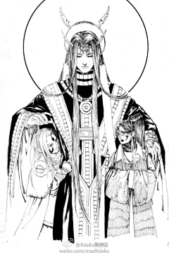 织小盒采集到插画收集本——布袋戏相关
