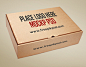 Free Brown Cardboard Box Mockup Psd