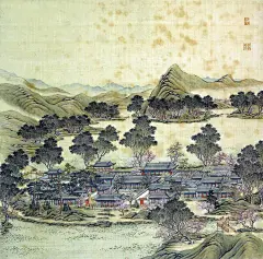 【PS素材】中国画山水、古建筑群（一） - 蓝色探戈 - 藍色探戈的音樂空間