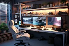 电竞电脑创意图片摄影图